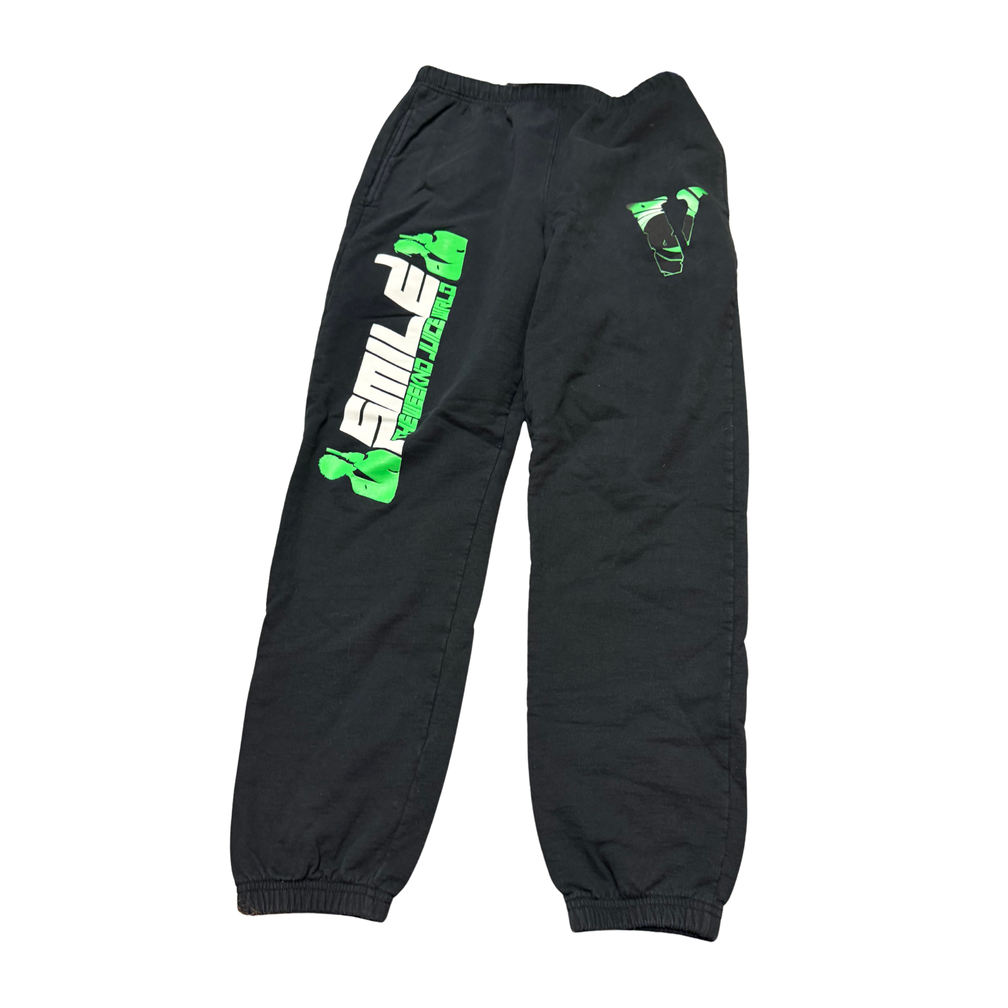 Vlone x XO Smile Sweatpants - Black/Green — Large