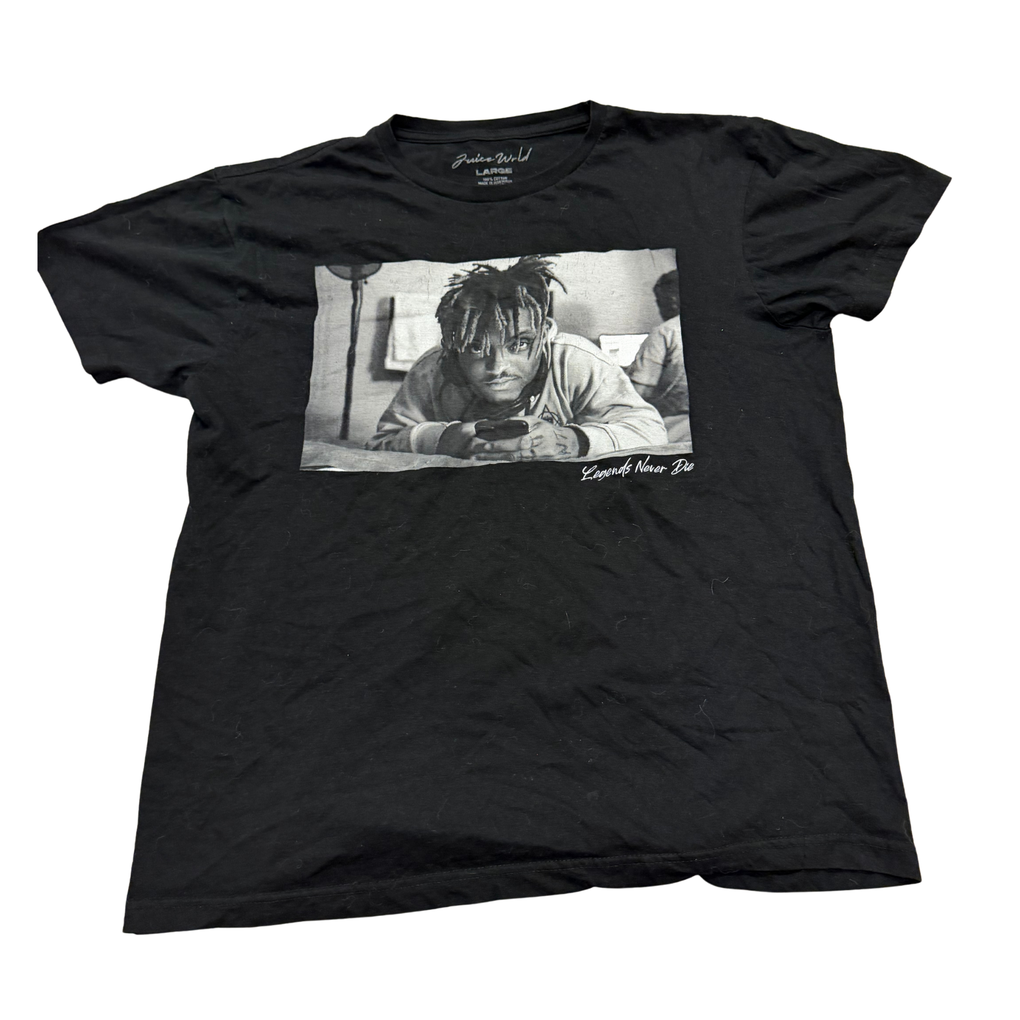 Legends Never Die Retail Photo T-Shirt - Black — Large