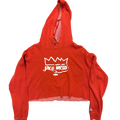 2021 GBGR Pop-Up Cropped Hoodie - Red — Small