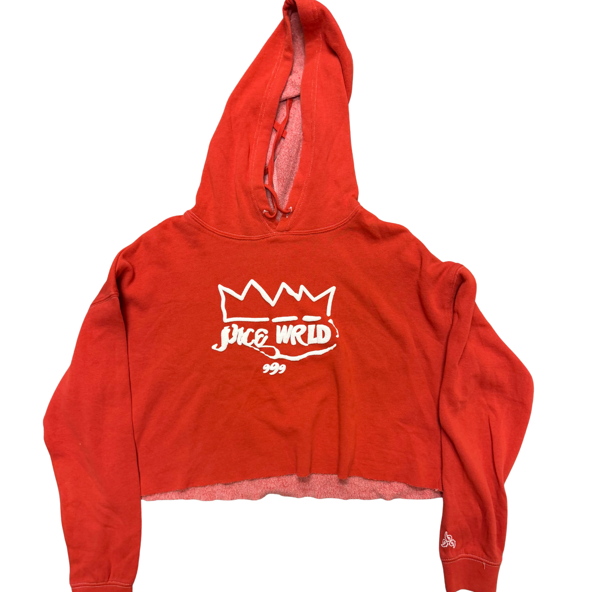2021 GBGR Pop-Up Cropped Hoodie - Red — Small