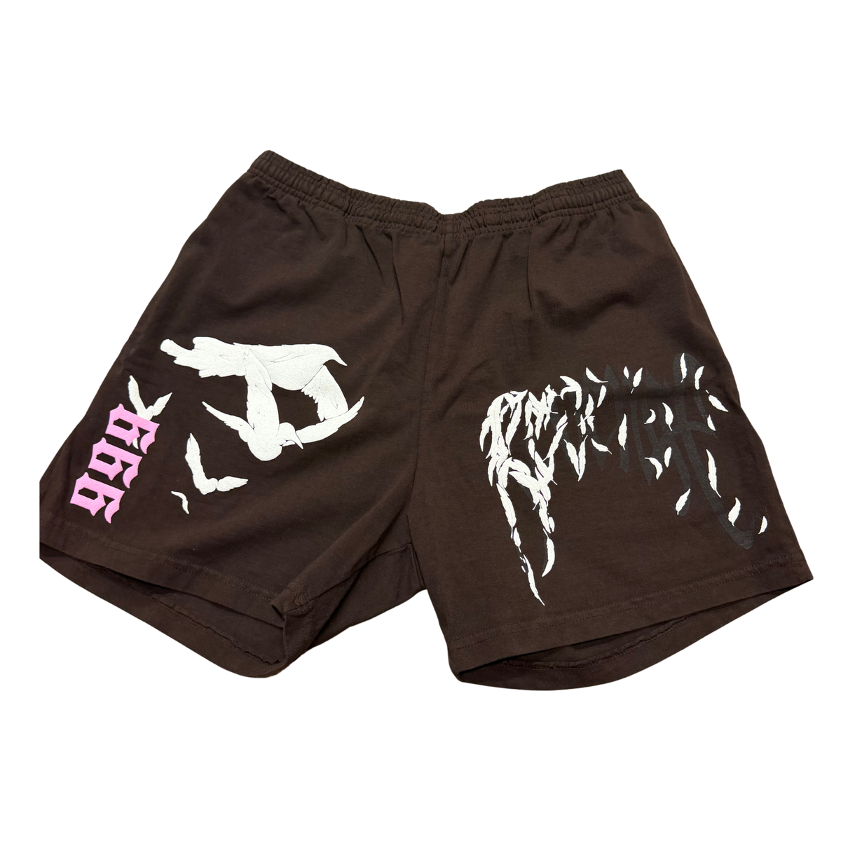 Revenge Dove Shorts - Brown/Pink — Large