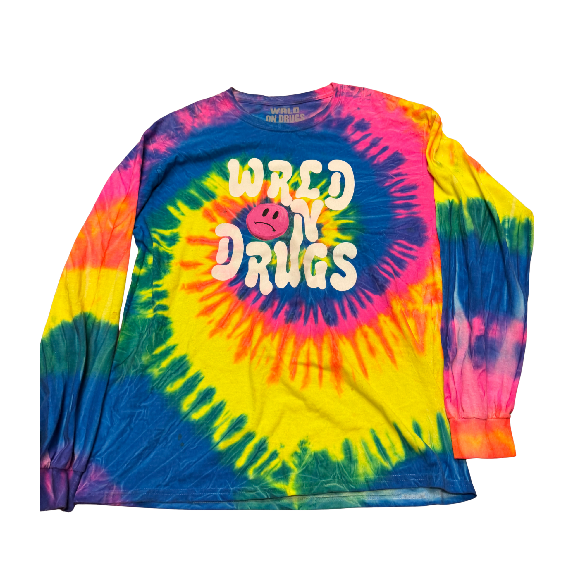WRLD on Drugs Tie-Dye Long-Sleeve — Large