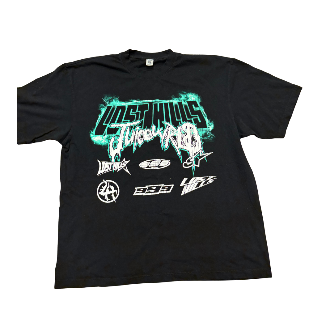 Juice WRLD Day x Lost Souls T-Shirt - Black/Teal — X-Large
