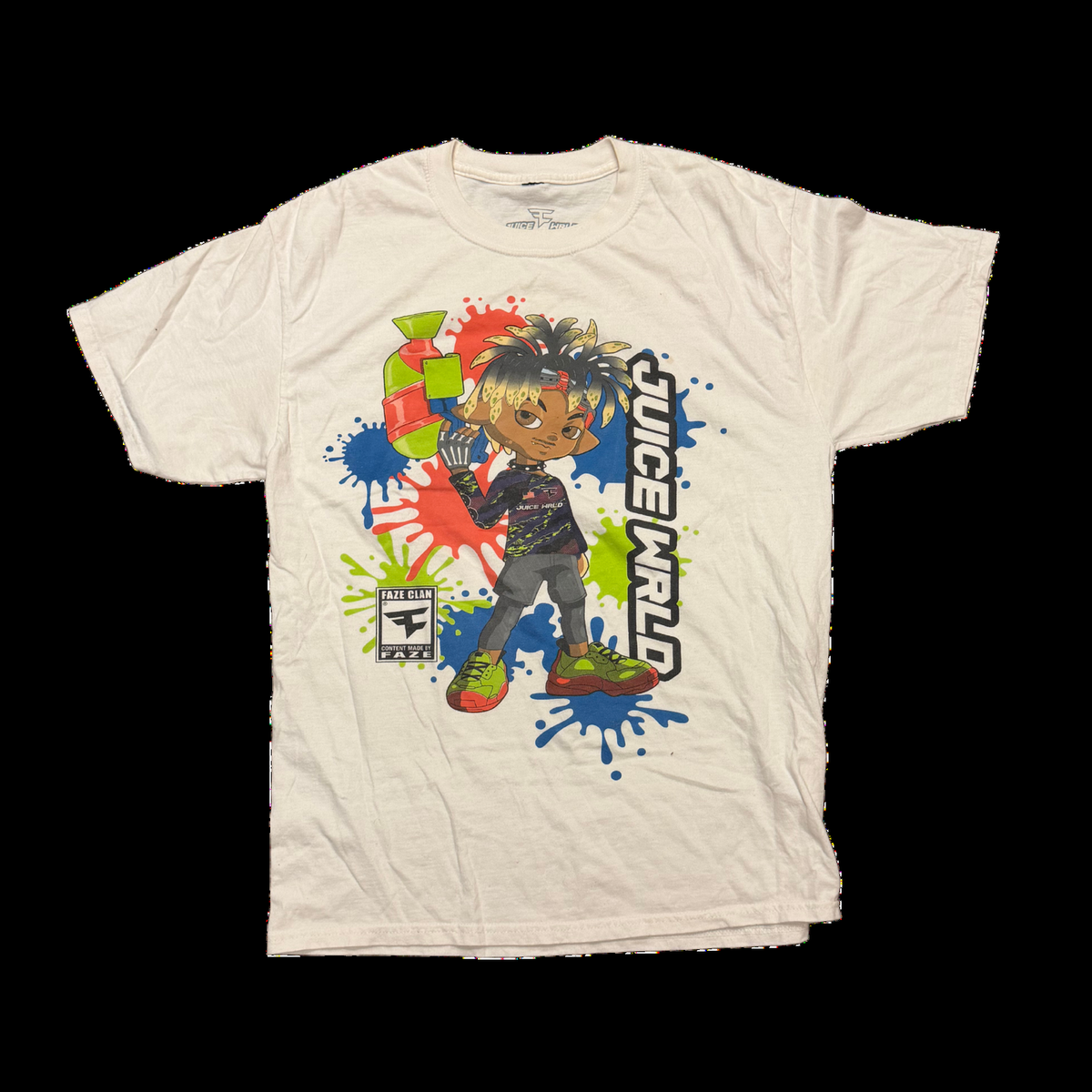 FaZe x LND White Animated T-Shirt — Medium