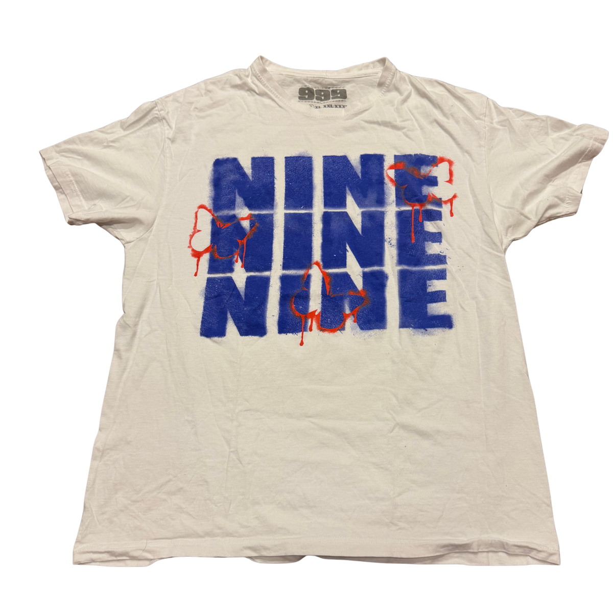 Nine Nine Nine Stack T-Shirt - Cream — Large