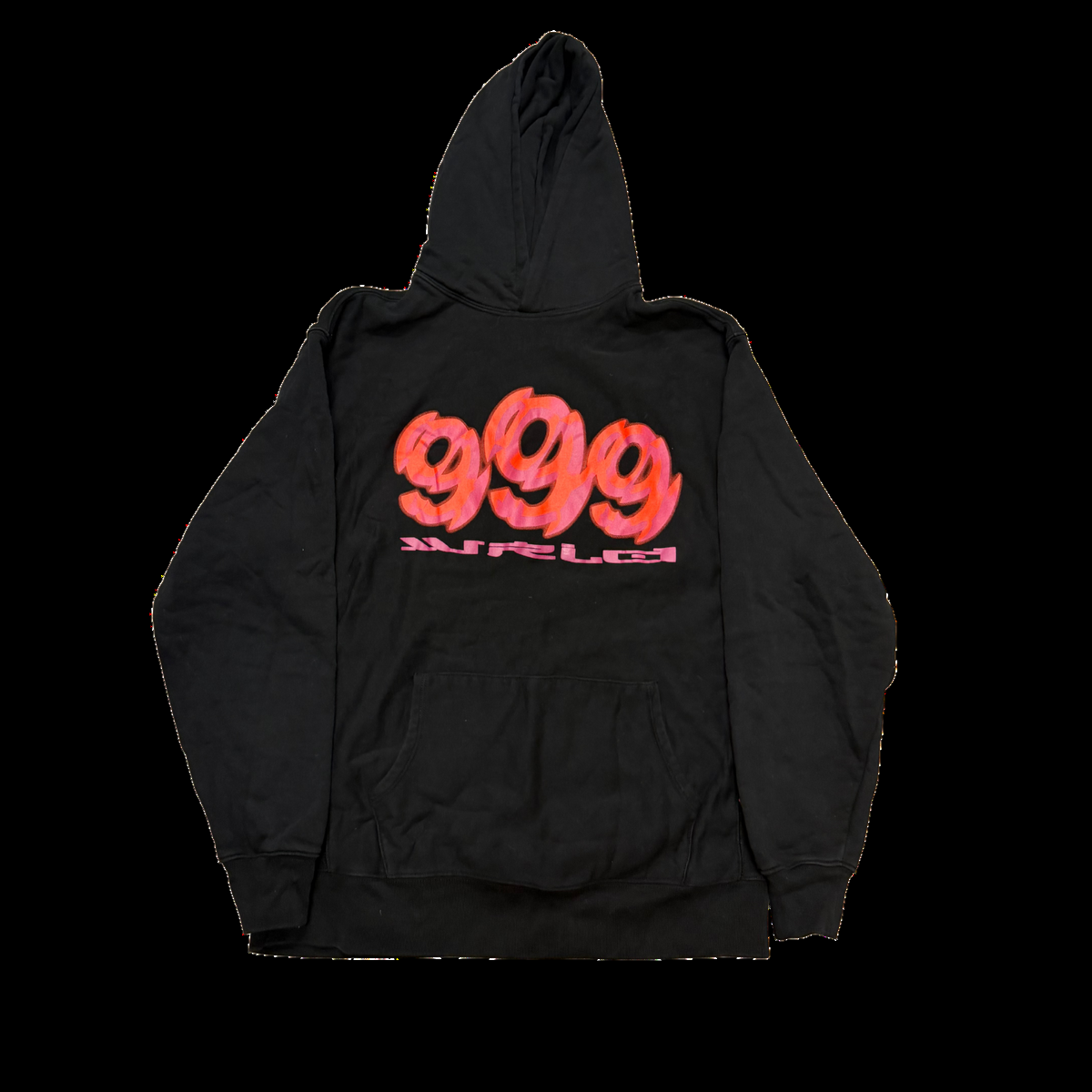 Vlone Barbed Wire DRFL Hoodie - Black/Red — Medium incoming / condition photo