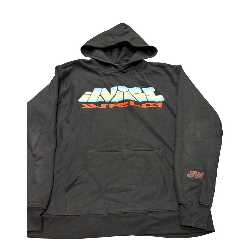 Vlone DRFL Chrome Globe-V Hoodie - Black — Large