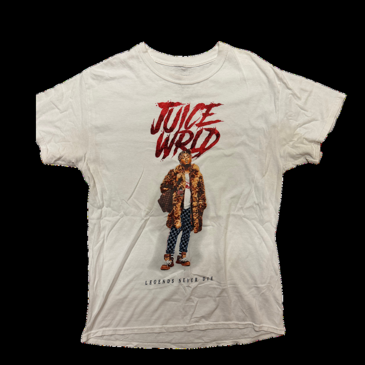 Juice WRLD Model Photoshoot T-Shirt - White — Medium
