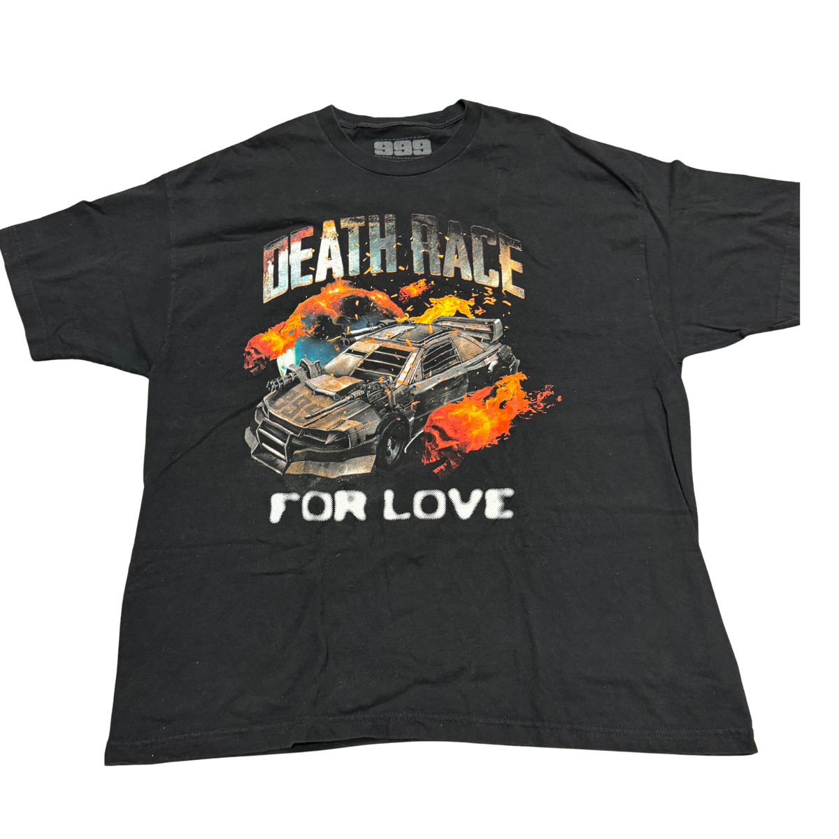 Death Race for Love Car T-Shirt - Black — Large
