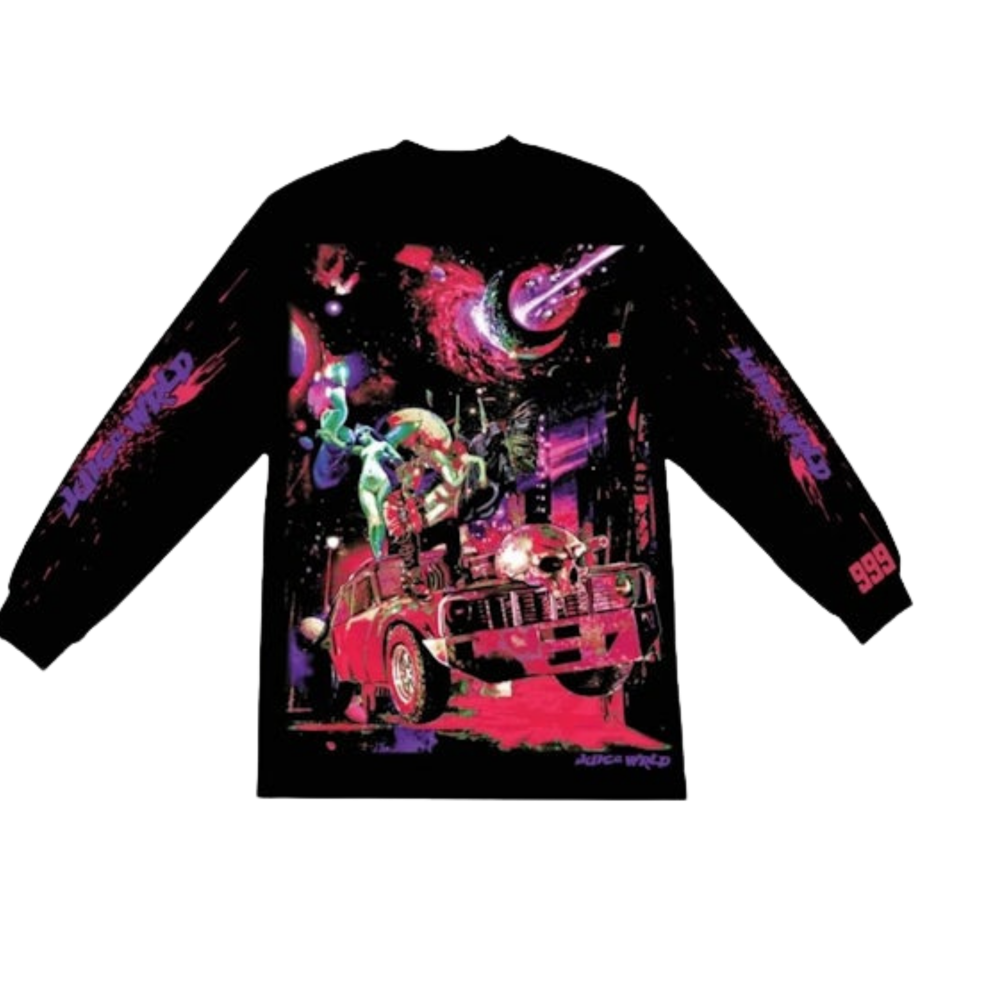 Vlone Cosmic 2.0 Long-Sleeve - Black/Pink — Large