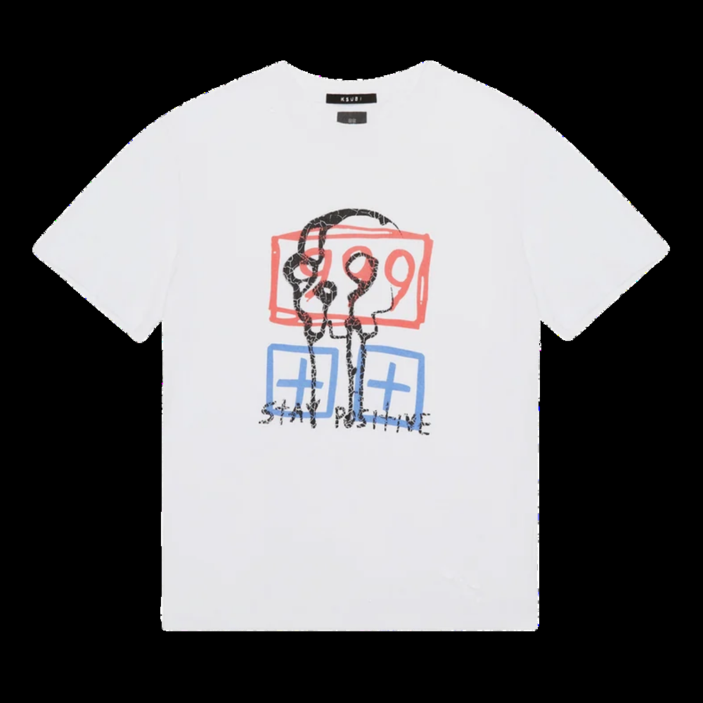 Ksubi x 999 Stay Positive T-Shirt - White — Medium
