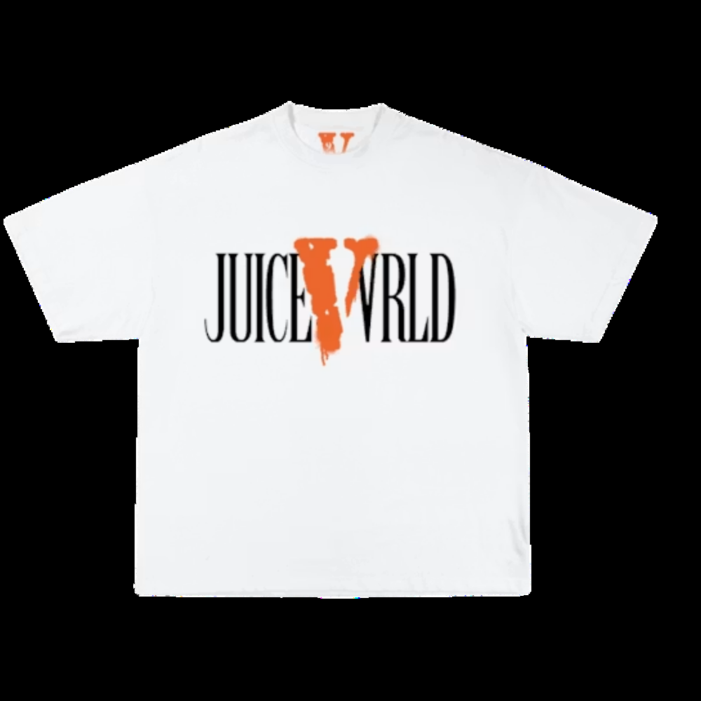 Vlone x LND Spray Paint T-Shirt - White/Orange — Medium