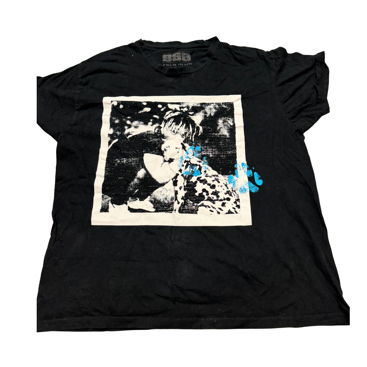 Juice WRLD Dog Photo T-Shirt - Black — Large