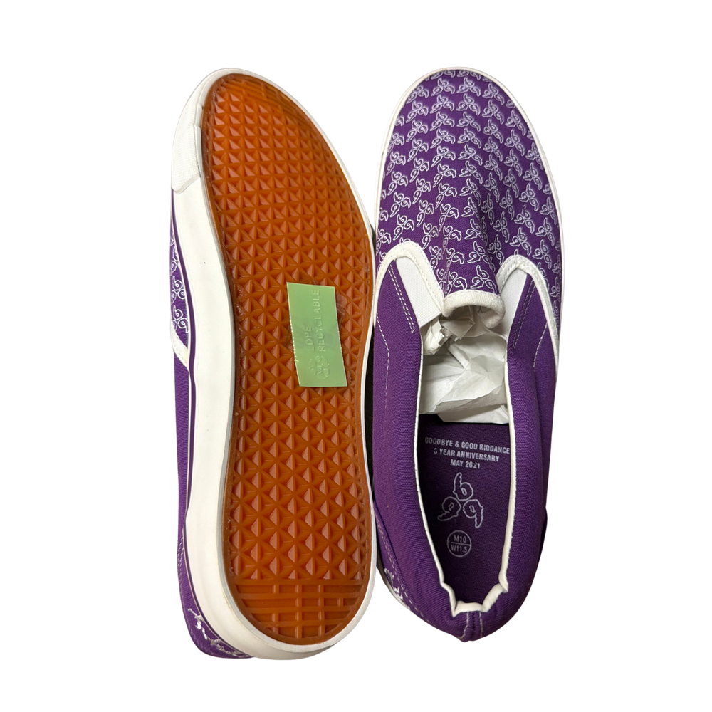 999 No Vanity Slip Ons — GBGR Pop-Up Purple