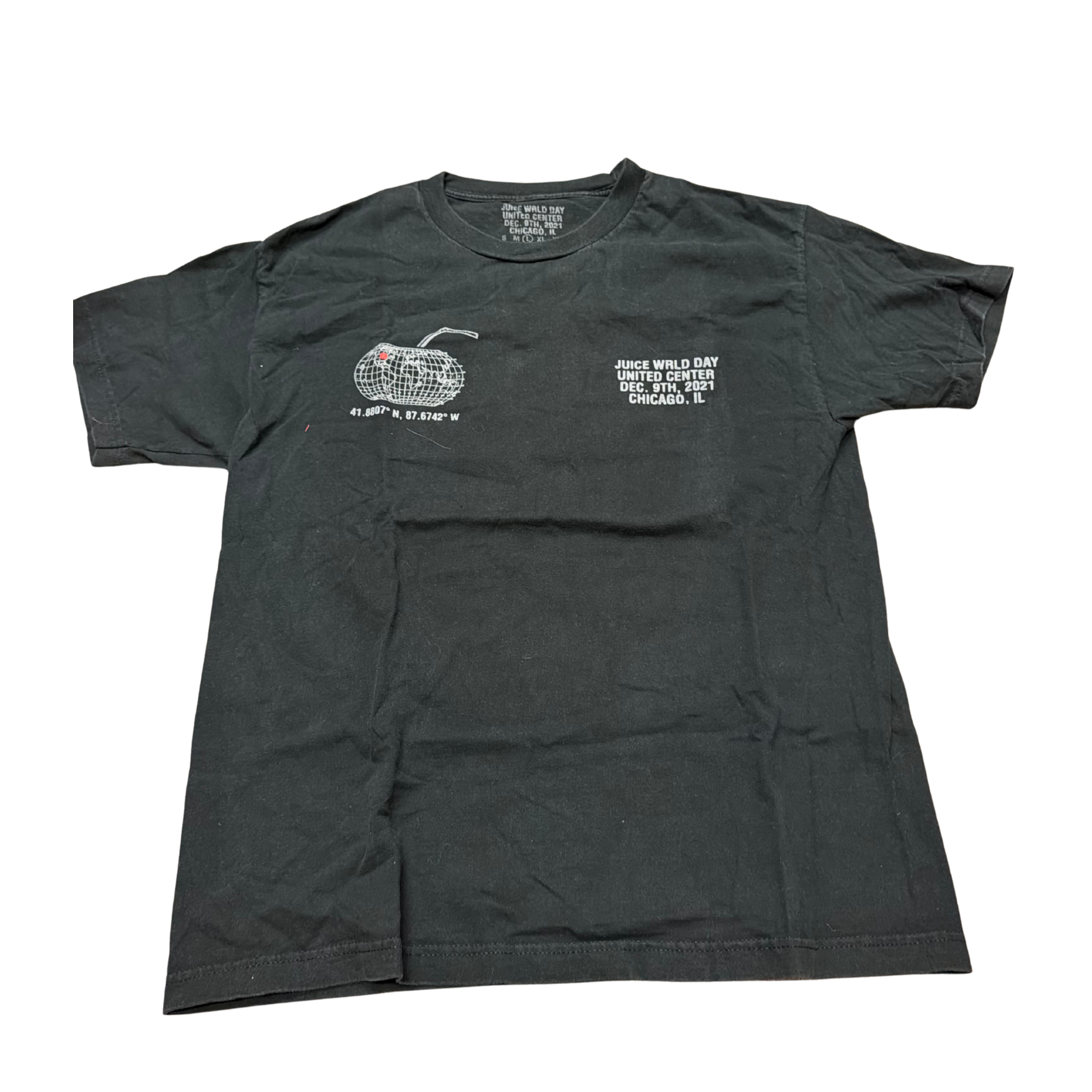 Juice WRLD Day Documentary Photo T-Shirt - Black — Large