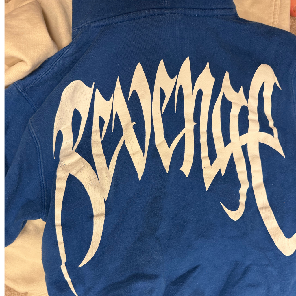 Revenge x LND Photo Hoodie Size L & XL — Small incoming item / condition photo