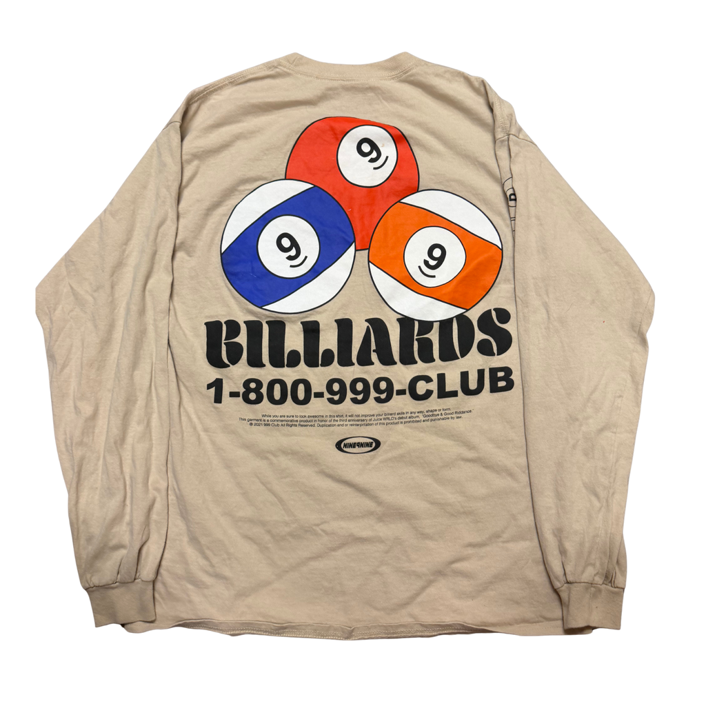 2023 GBGR Pop-Up Billiards Long-Sleeve - Beige — Large