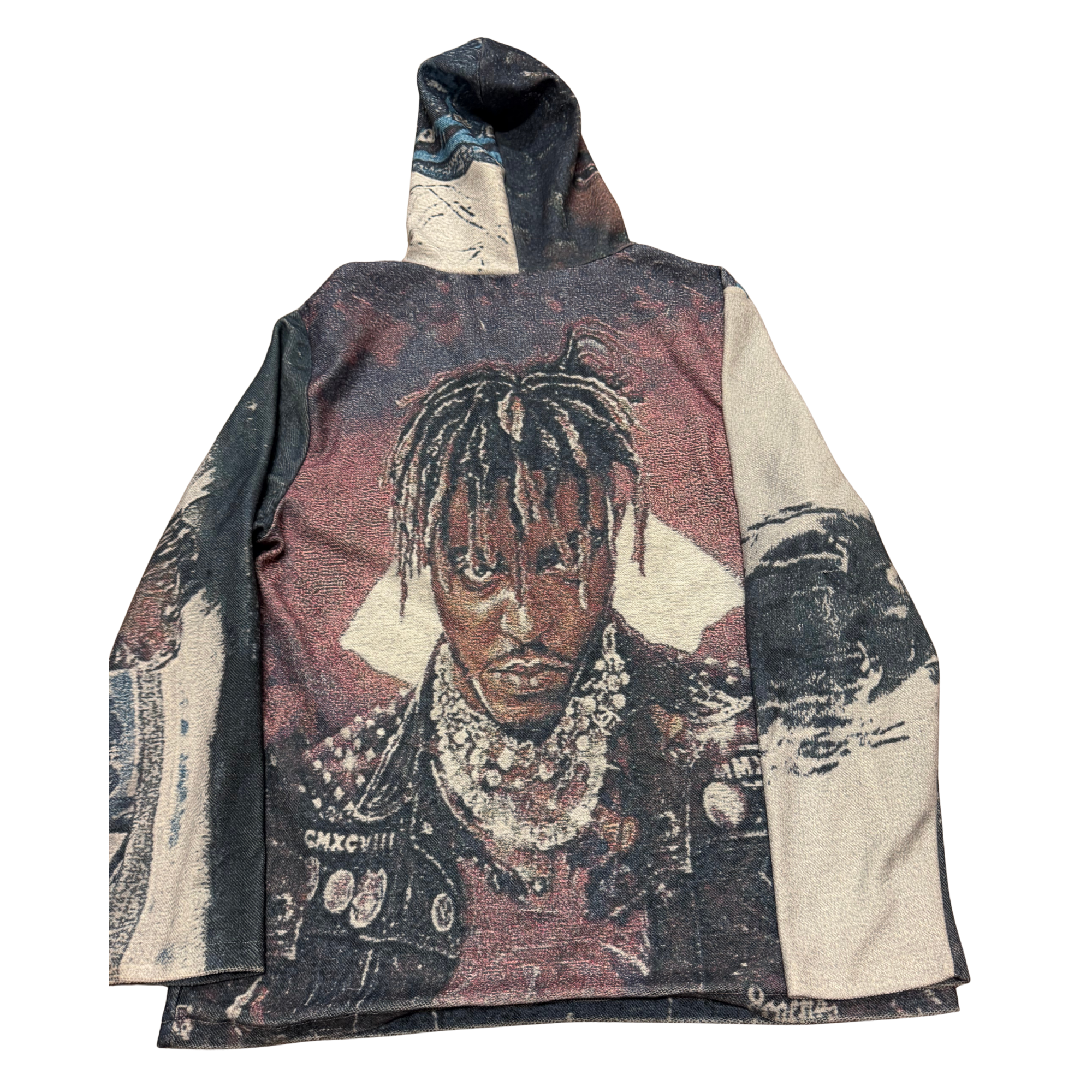 Juice WRLD Fanmade Woven Hooded Sweater — Large
