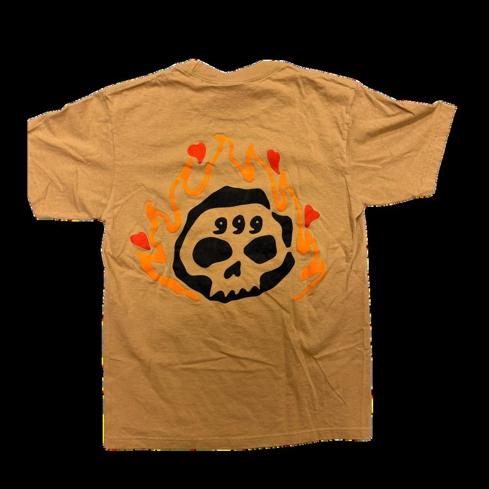 Already Dead Puff Print T-Shirt - Khaki — Medium