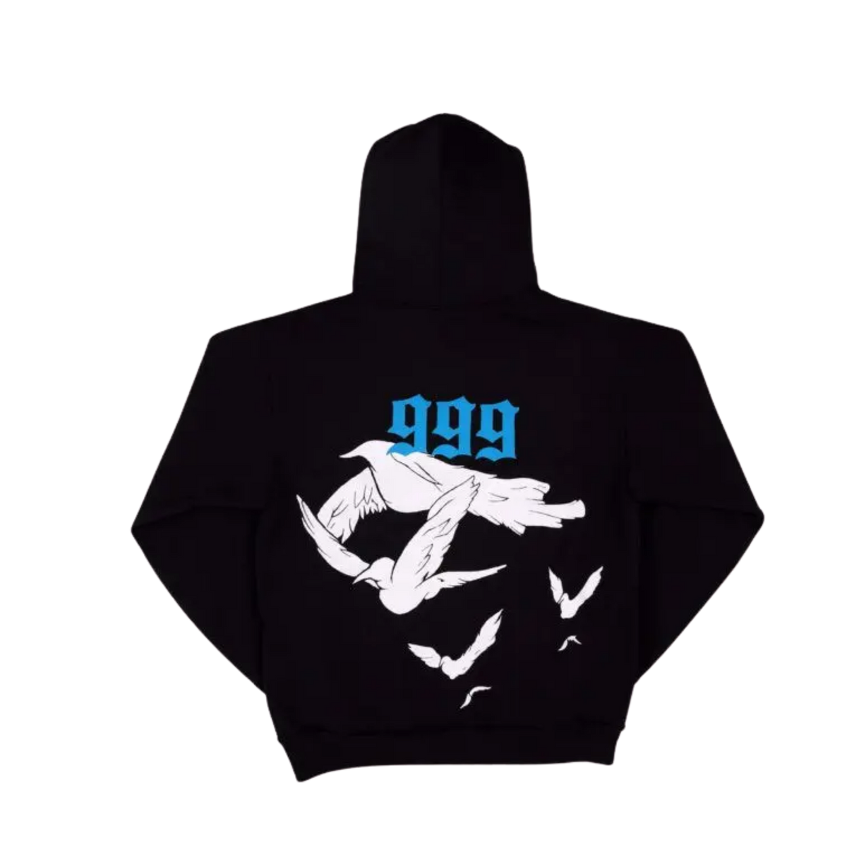Revenge x 999 Dove Hoodie - Black/Blue — Large