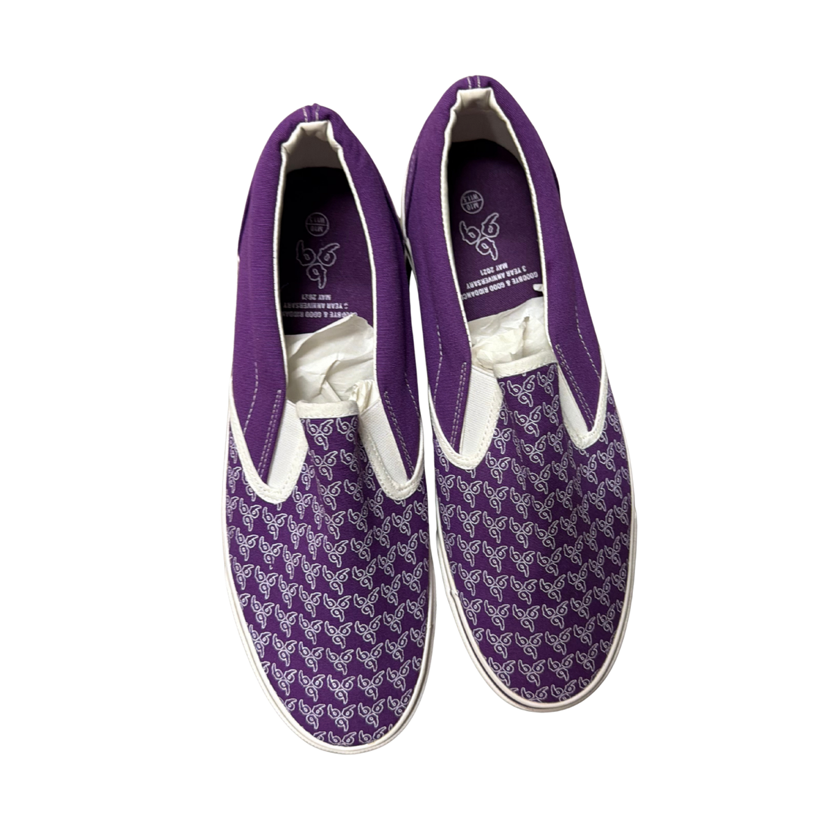 999 No Vanity Slip Ons — GBGR Pop-Up Purple