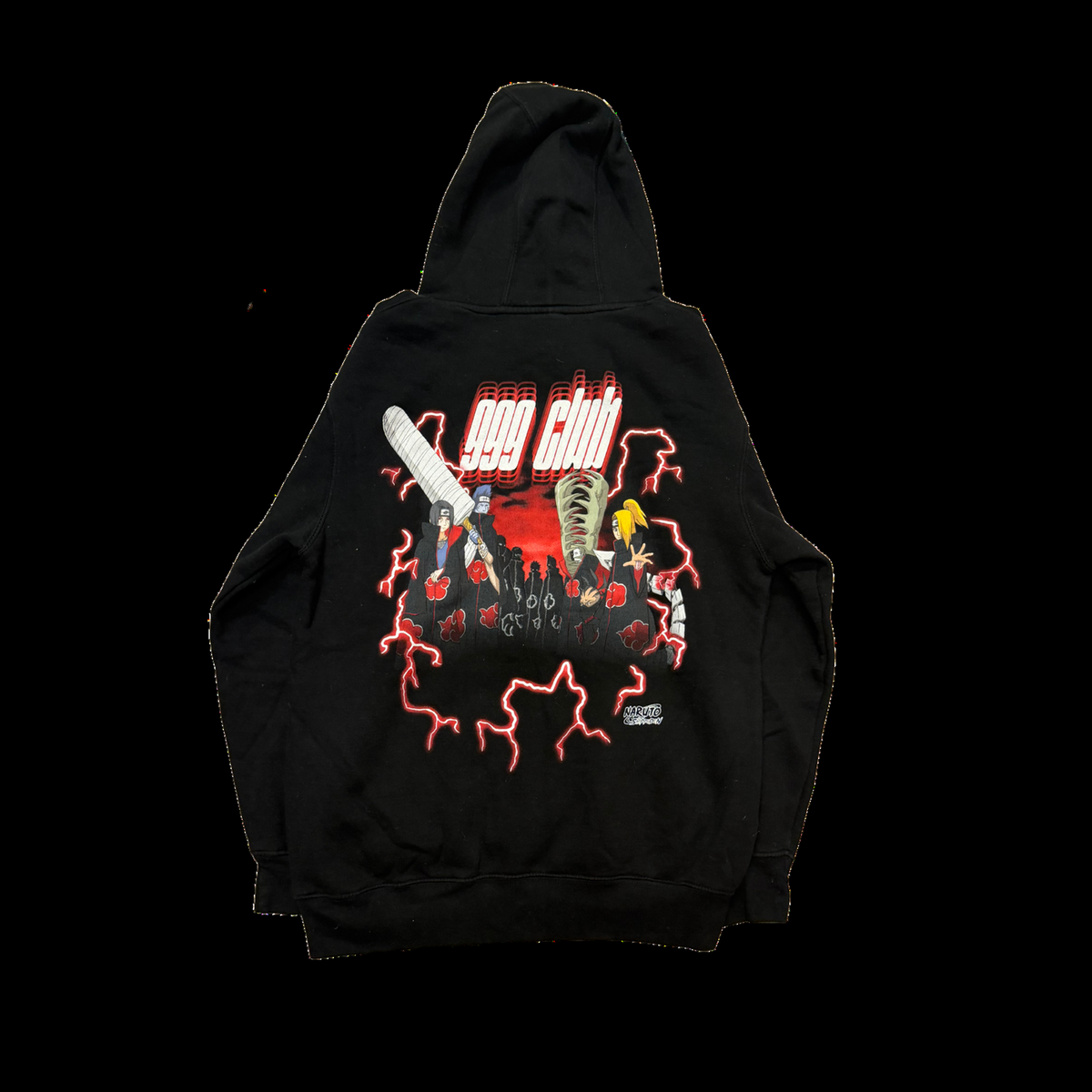 999Club x Naruto Hoodie - Black/Red — Medium