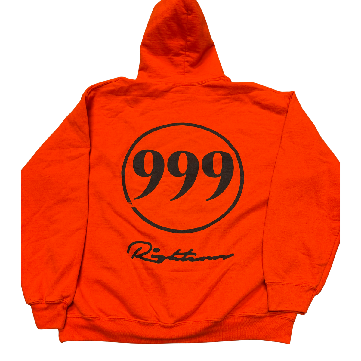Righteous 999 Hoodie - Orange — Large