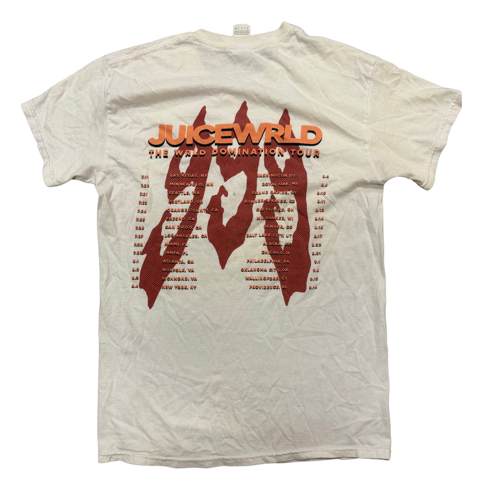 WRLD Domination Tour Tee Size Medium — Small incoming item / condition photo