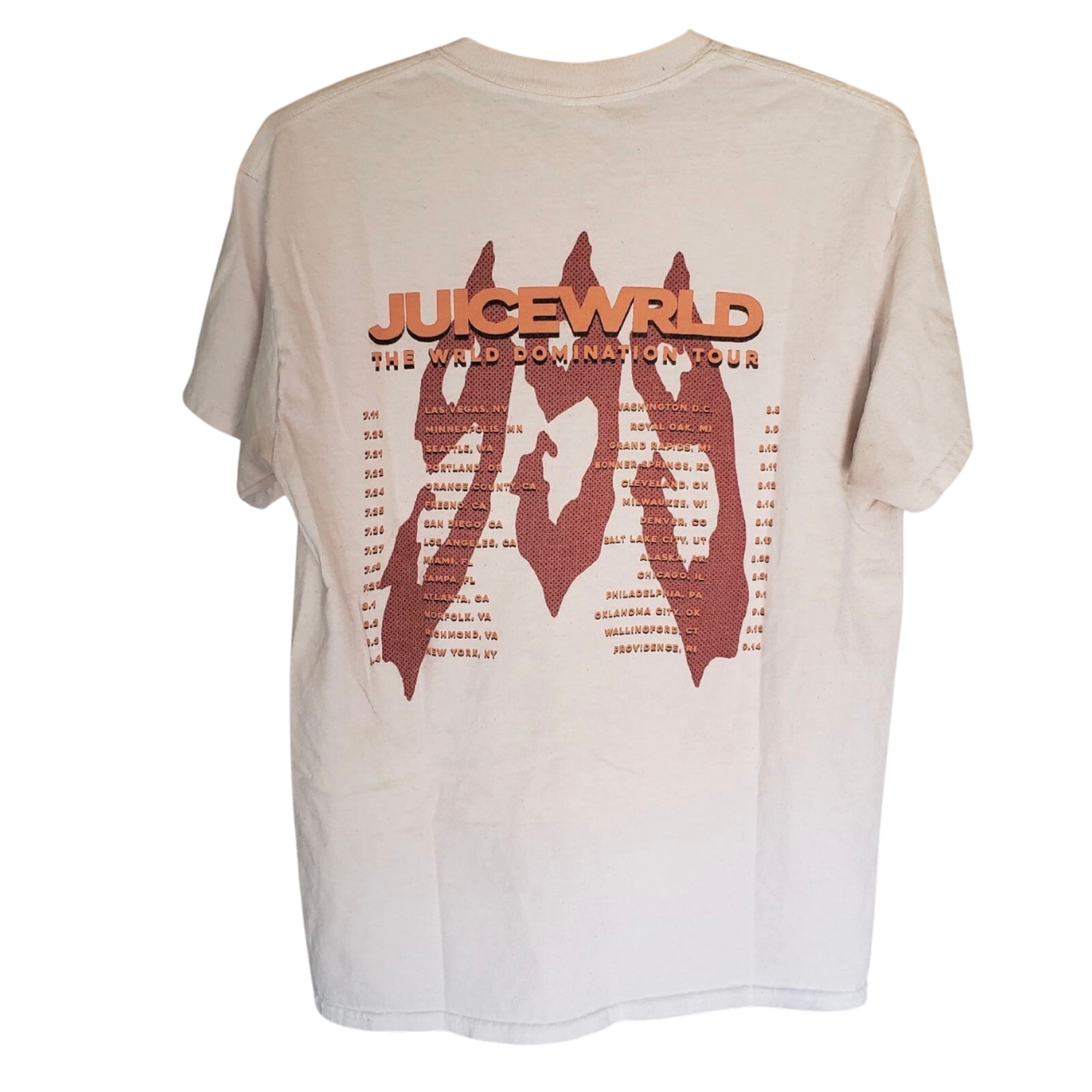 WRLD Domination Tour Tee Size Medium