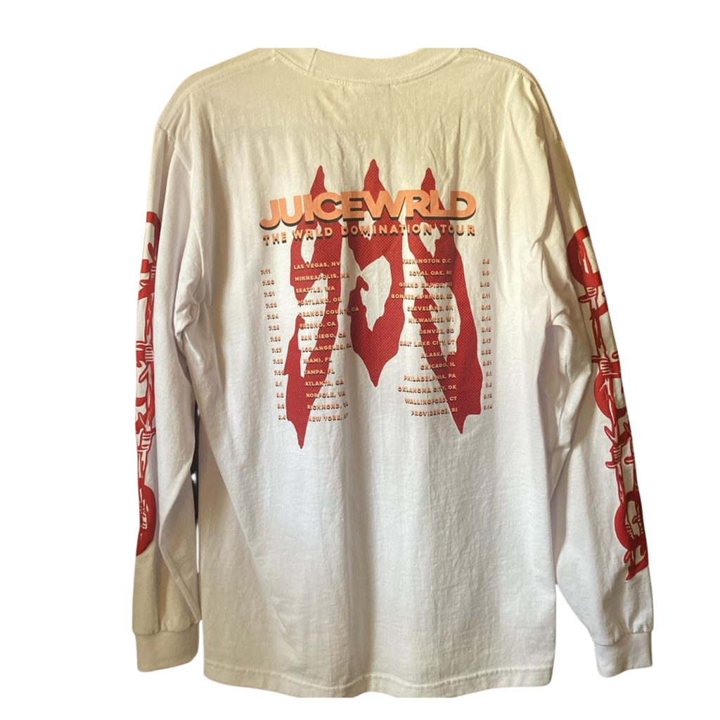 WRLD Domination Longsleeve mit Tourdaten Größe M