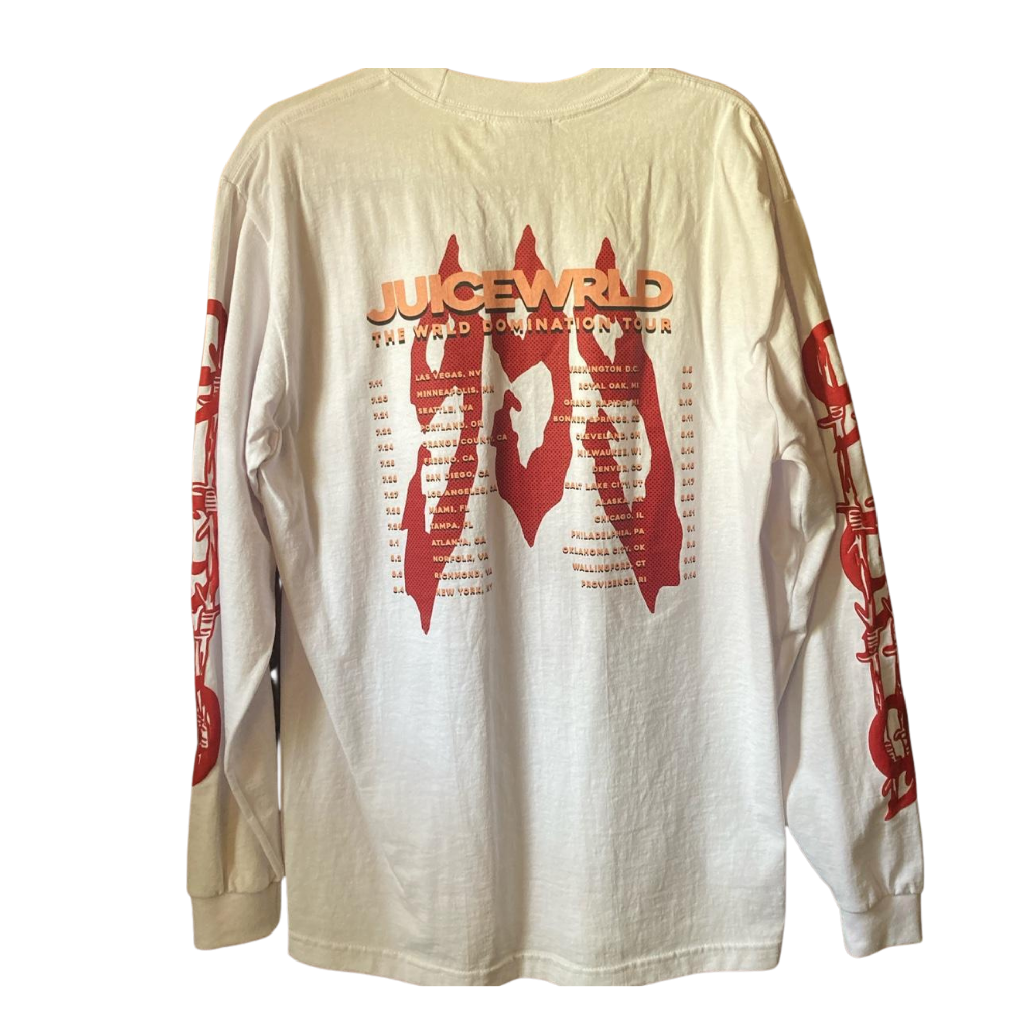 WRLD Domination Longsleeve w/ Tour Dates Size M