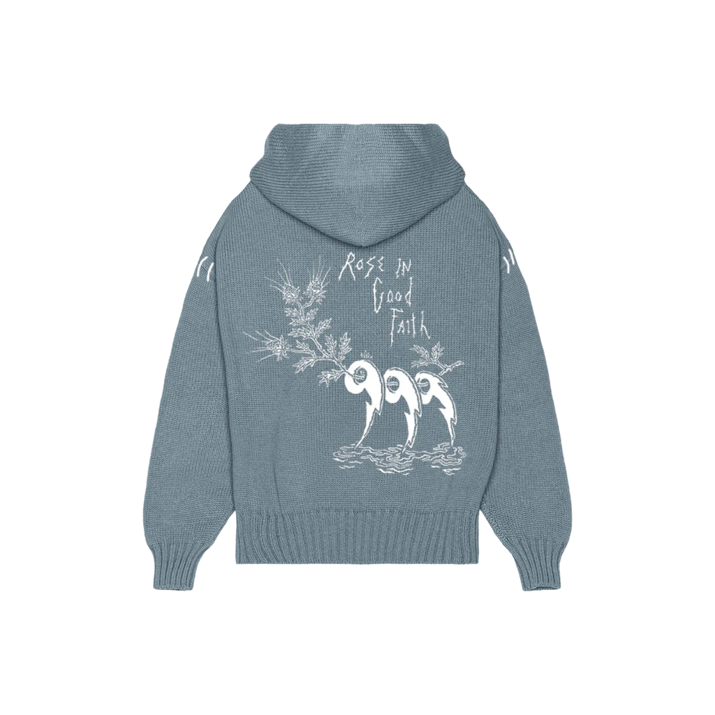 Rose In Good Faith Knit Hoodie Size L