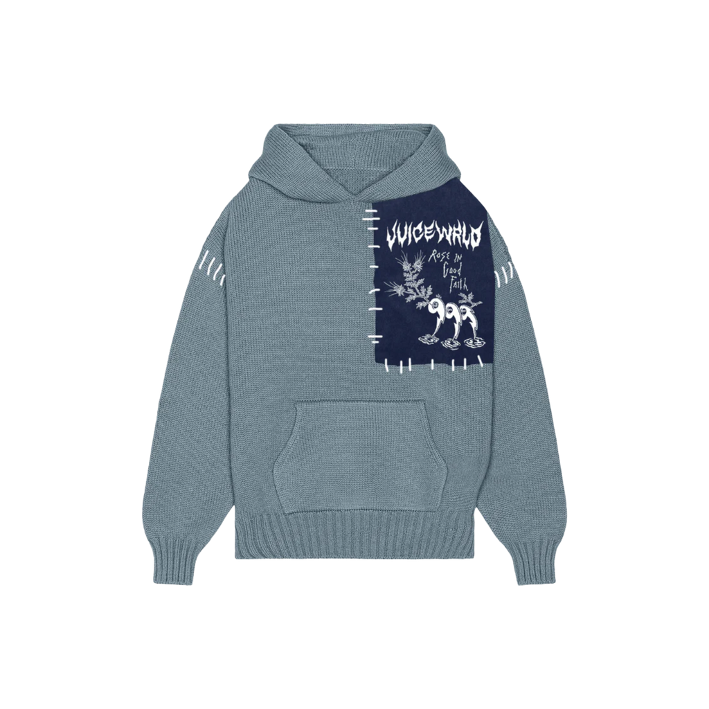 Rose In Good Faith Knit Hoodie Size L