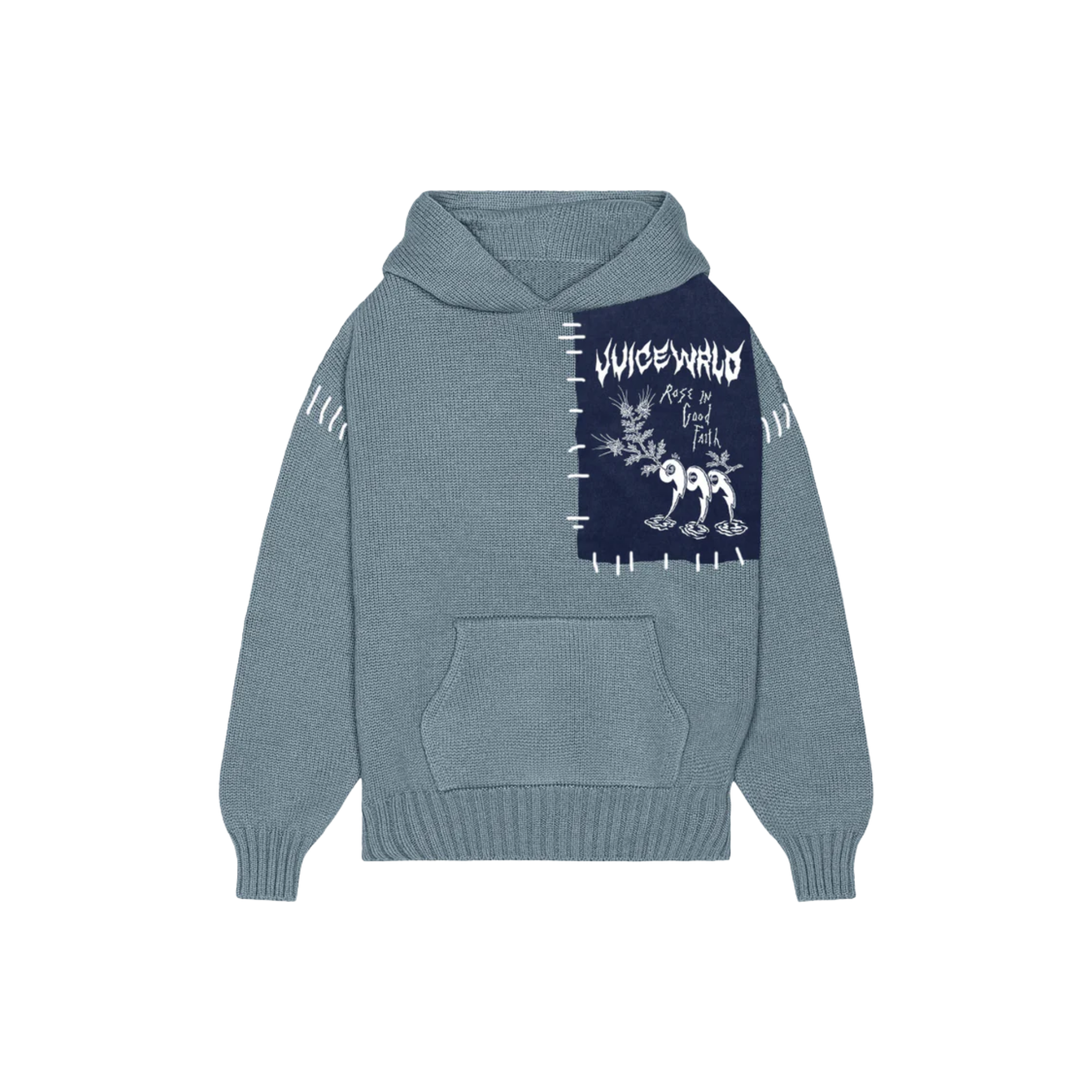 Rose In Good Faith Knit Hoodie Size L