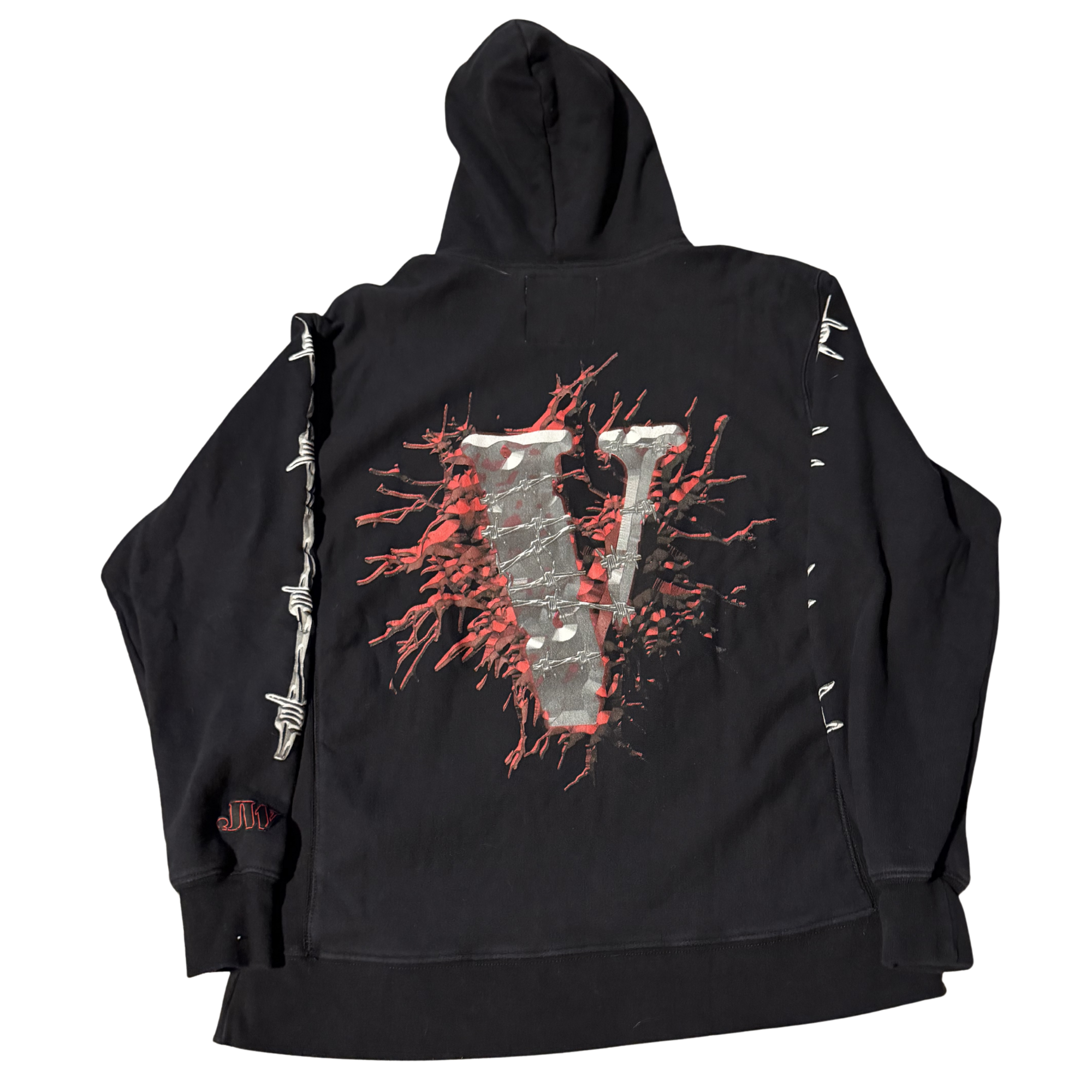Vlone Barbed Wire Hoodie Size Large