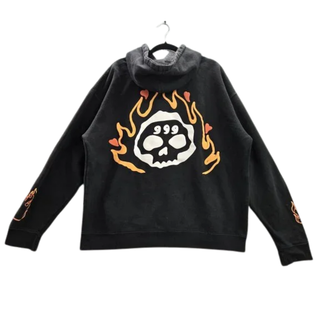 Already Dead Puff Print Hoodie Größe M