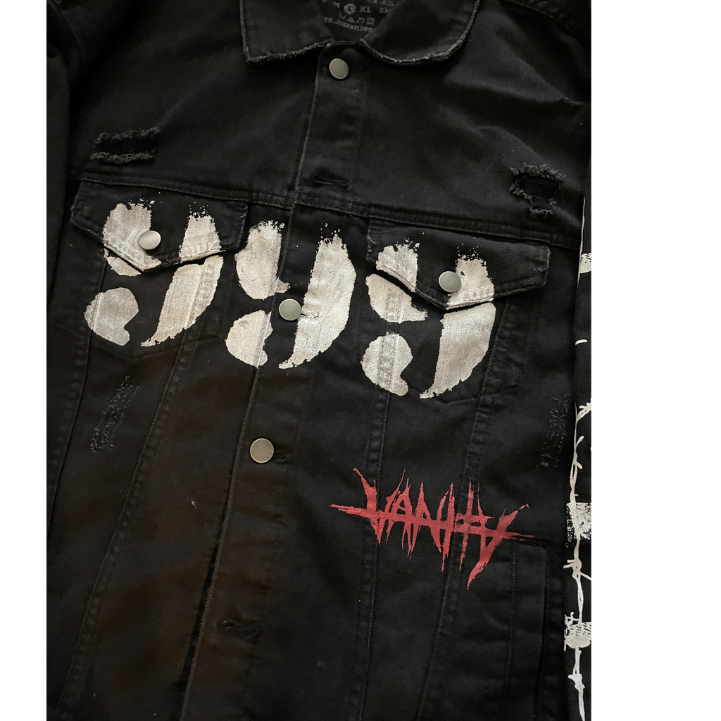 No Vanity Denim Jacket  Size Large
