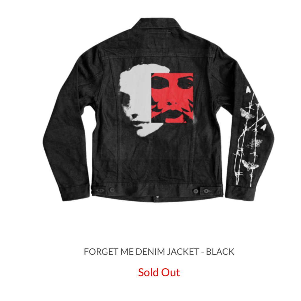 No Vanity Denim Jacket  Size Large