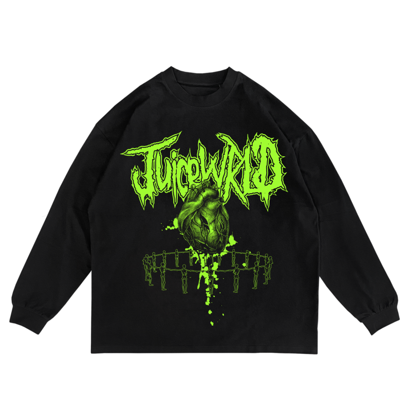 3D Heart of the Abyss Langarmshirt Größe M