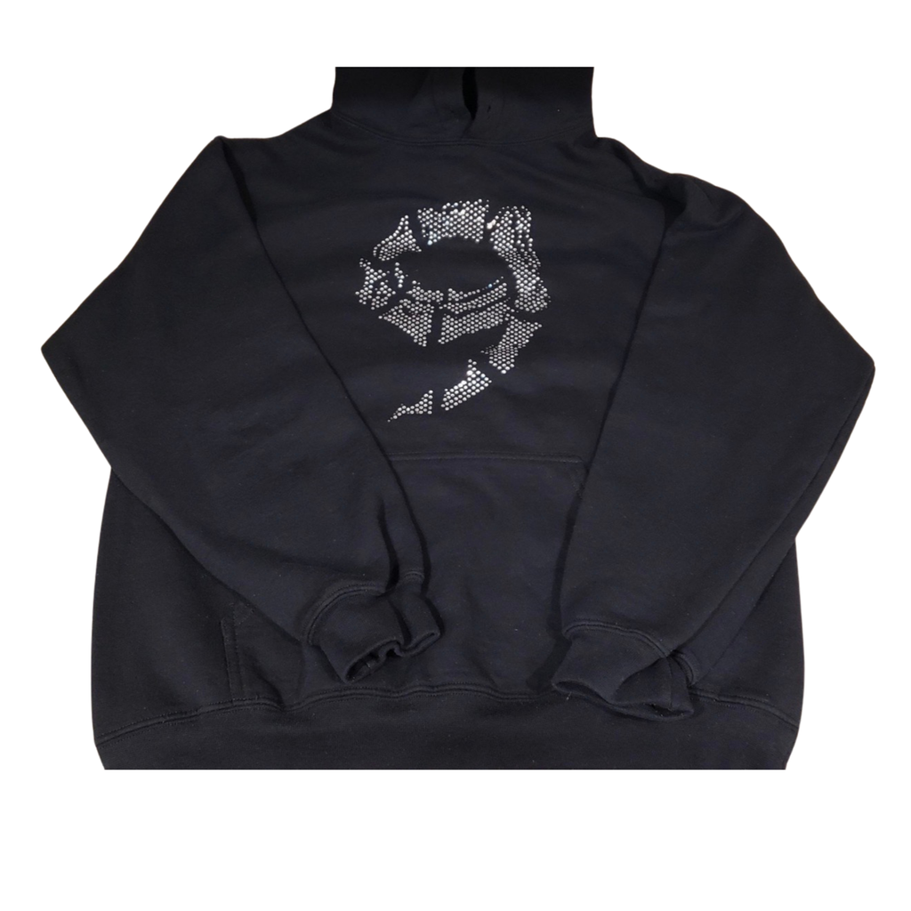 999 Rhinestone Hoodie Size Medium