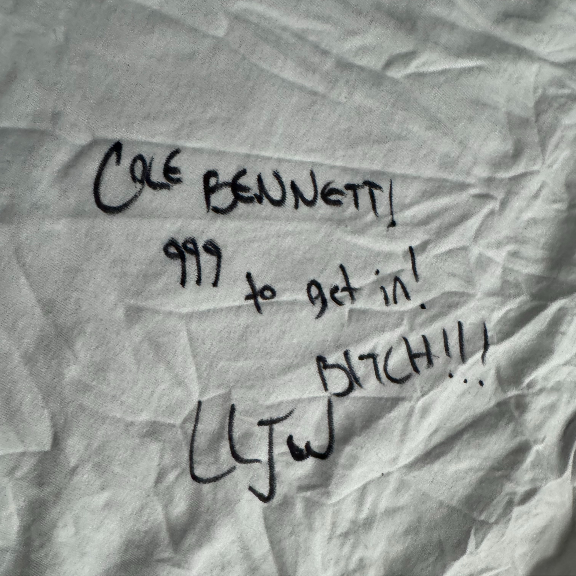 Shirt Signed by Juice’s Team