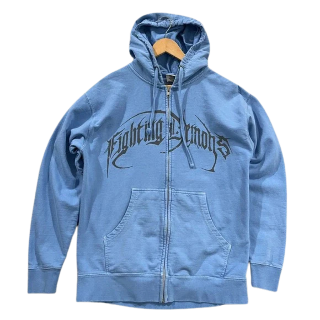 Fighting Demons Zip Up Jacket Size L