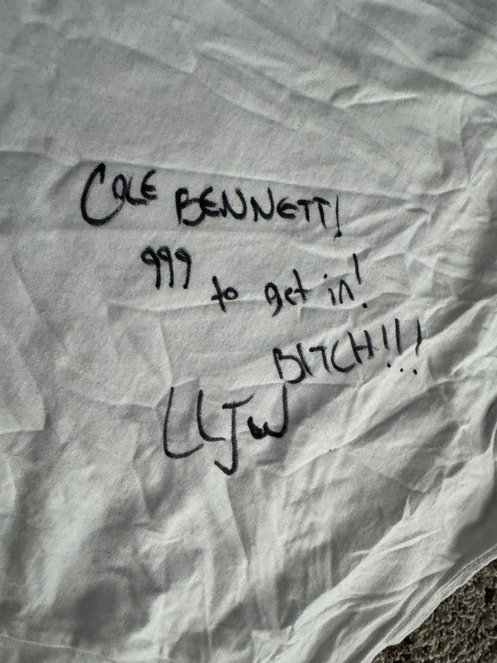 Shirt Signed by Juice’s Team