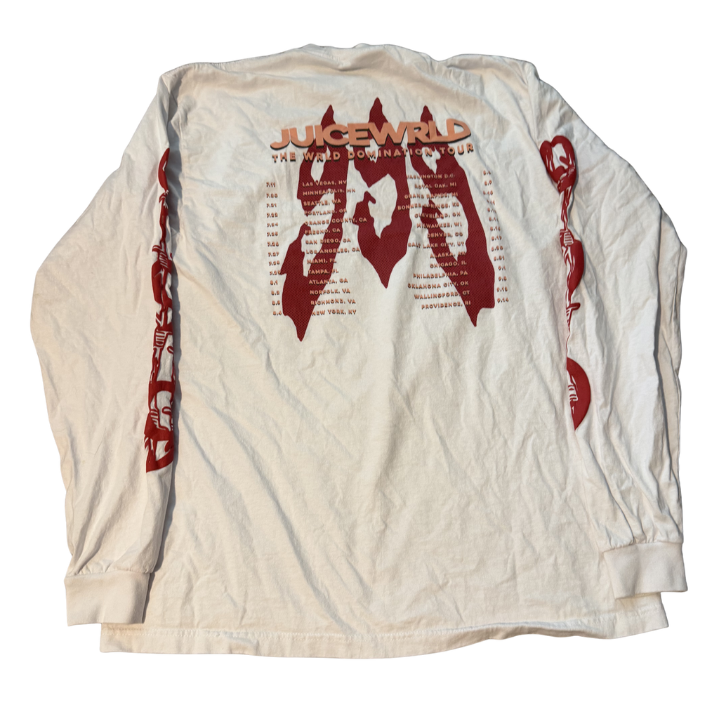 Barbed Wire Longsleeve v2 2/ Tour Dates Size X-Large