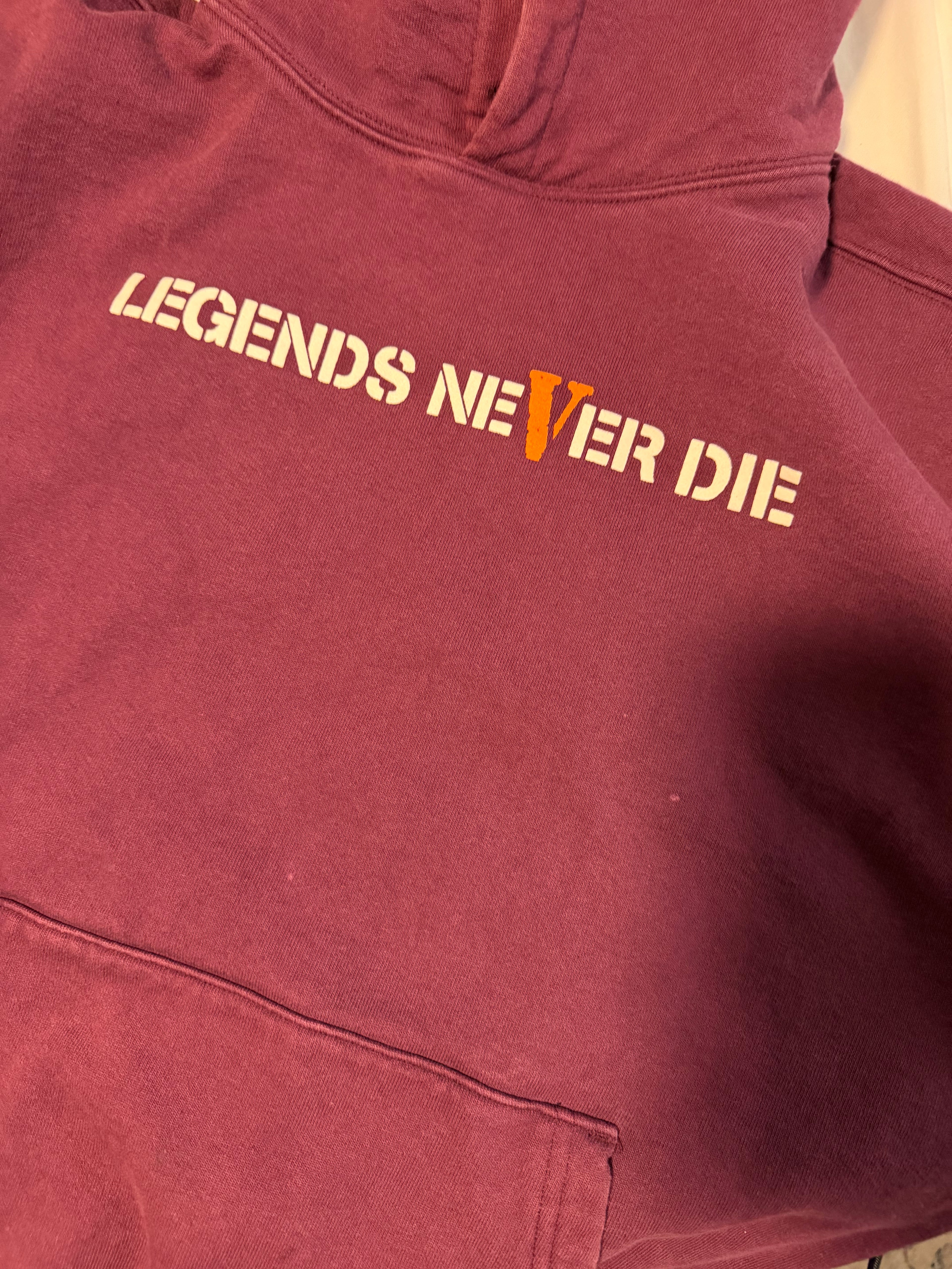 Vlone x Legends Never Die Hoodie Size Large